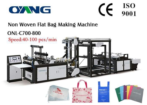 90 Pcs / Min Non Woven Fabric Bag Membuat Mesin Dengan 9 Motor