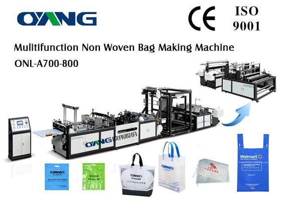 Ultrasonic Sealing PP Non Woven Bags Manufacturing Machine Untuk D Cut / T Shirt Bag