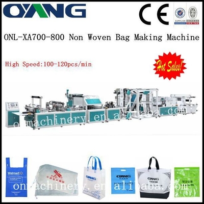 High Speed ​​CE Standard Automatic Non-woven Bag Membuat Mesin / Peralatan Untuk Tas Drawstring
