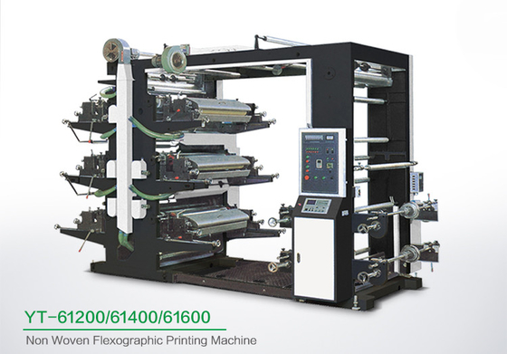 Mesin Cetak Flexo Ramah Lingkungan 6 Warna, Printer Kain Industri Enam Warna