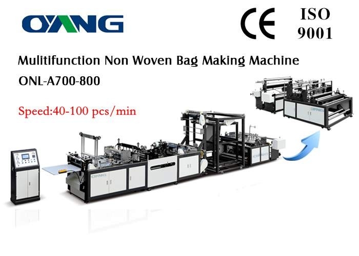 Eco Recycled Automatic Non Woven Bag Membuat Mesin, Carry Bags Manufacturing Machines