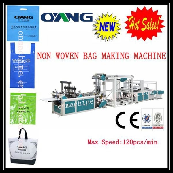 Kecepatan tinggi PP non woven bag membuat mesin untuk tas belanja