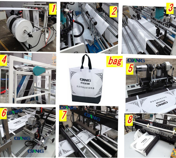LCD ultrasonik pp nonwoven kain menangani / carrier / ritsleting tas manufaktur mesin