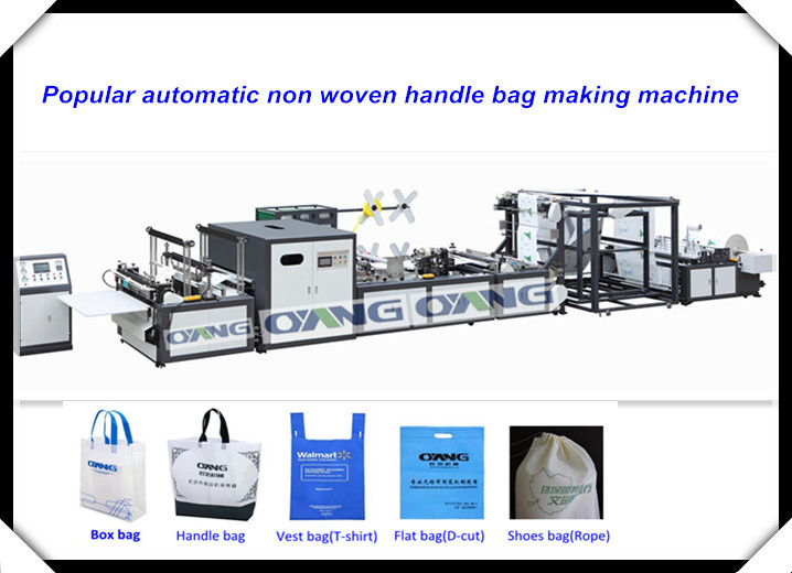 Single Phase Non Woven Bag Membuat Mesin / Peralatan Untuk Nonwoven Menangani Bag